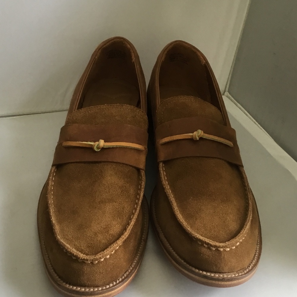 Men's Suede Slip-On Loafers in Brown - Picture 3 of 5